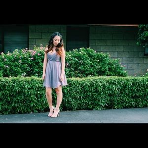 donna morgan purple dress